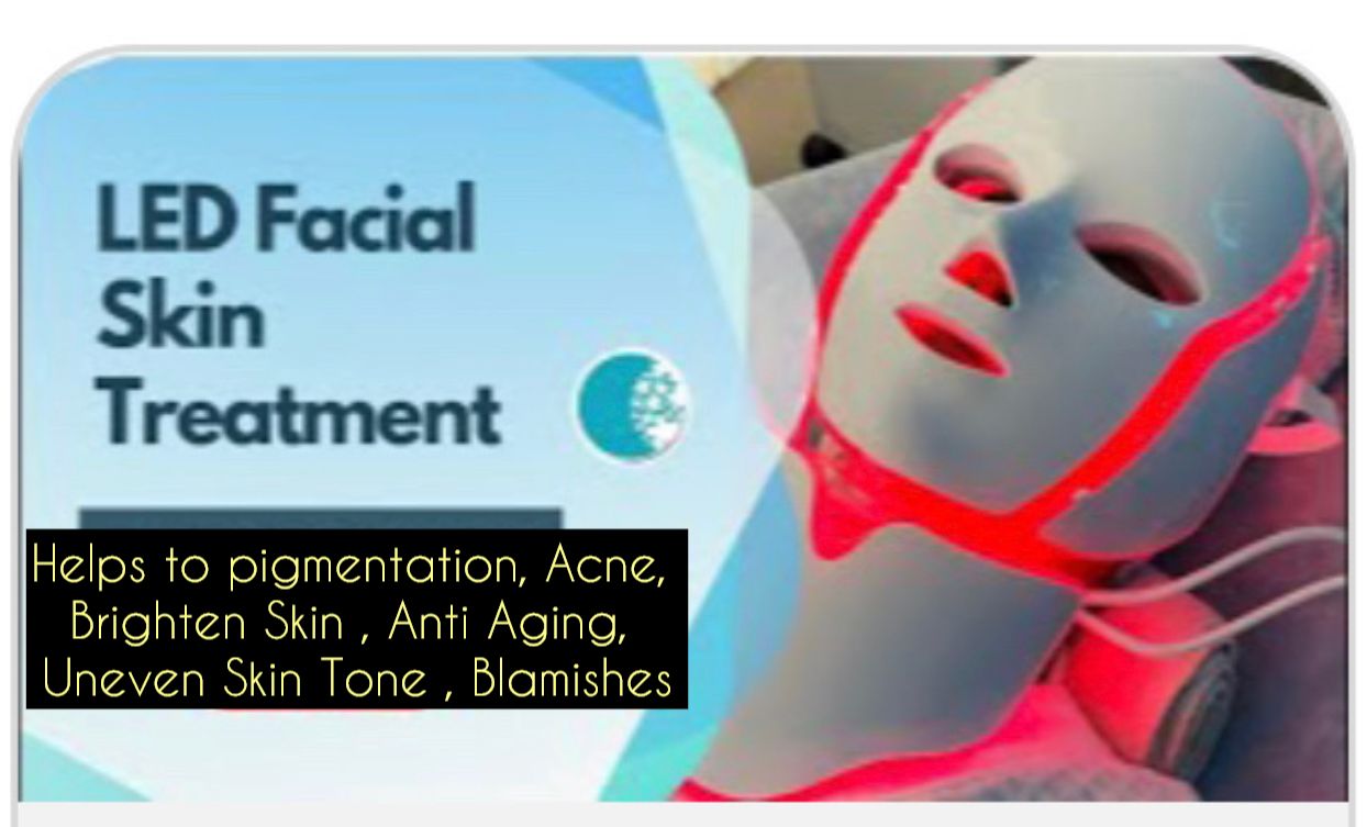 LED Facial Treatment @ Shruti's salon in Aldie , chantilly , ashburn helps to pigmentation, Acne, Anti-aging , Brighten skin tone, uneven skin tone &  blemishes