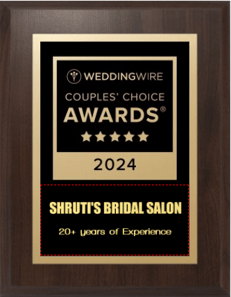 5 star couple's choice award for Shruti's  Indian beauty - Bridal & japanese hair staightening salon, for bridal makeup- hair & henna , Loudoun, virgina, dc/md